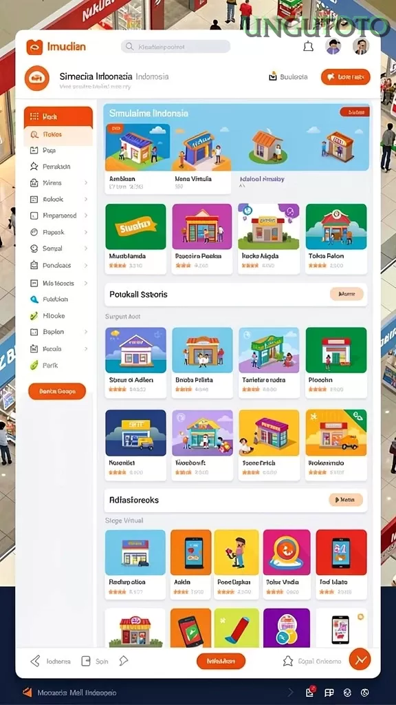 Cuplikan layar HAKIM4D — menu navigasi